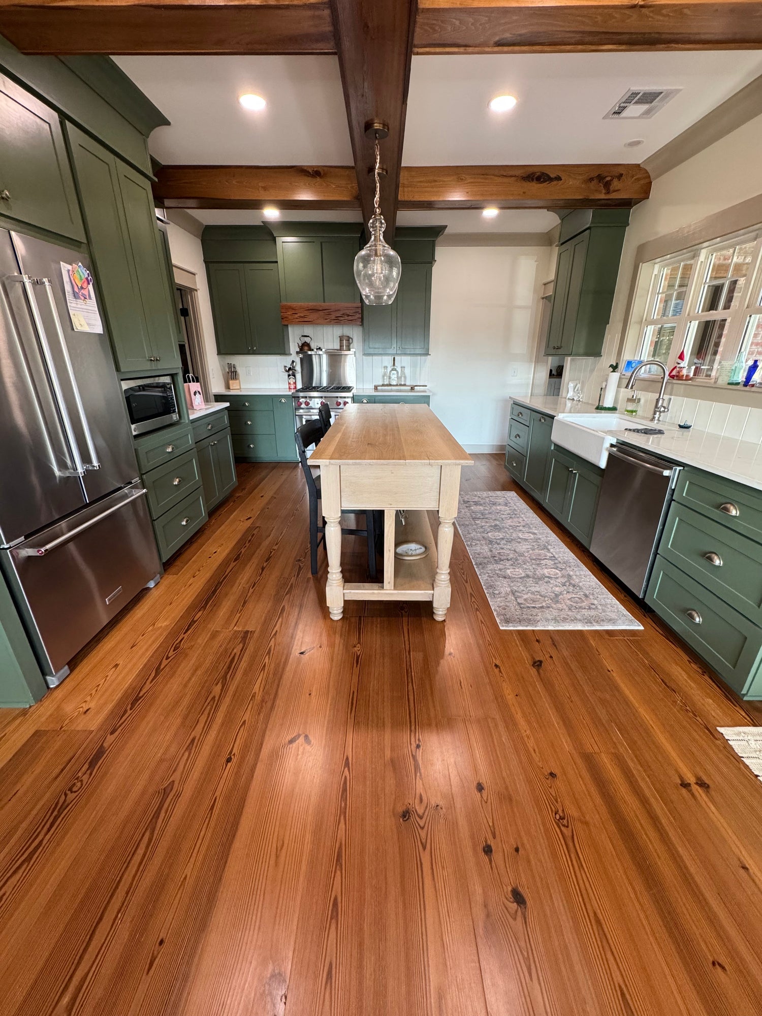 Thermally modified Antique Heart Pine flooring – 100% waterproof solid wood