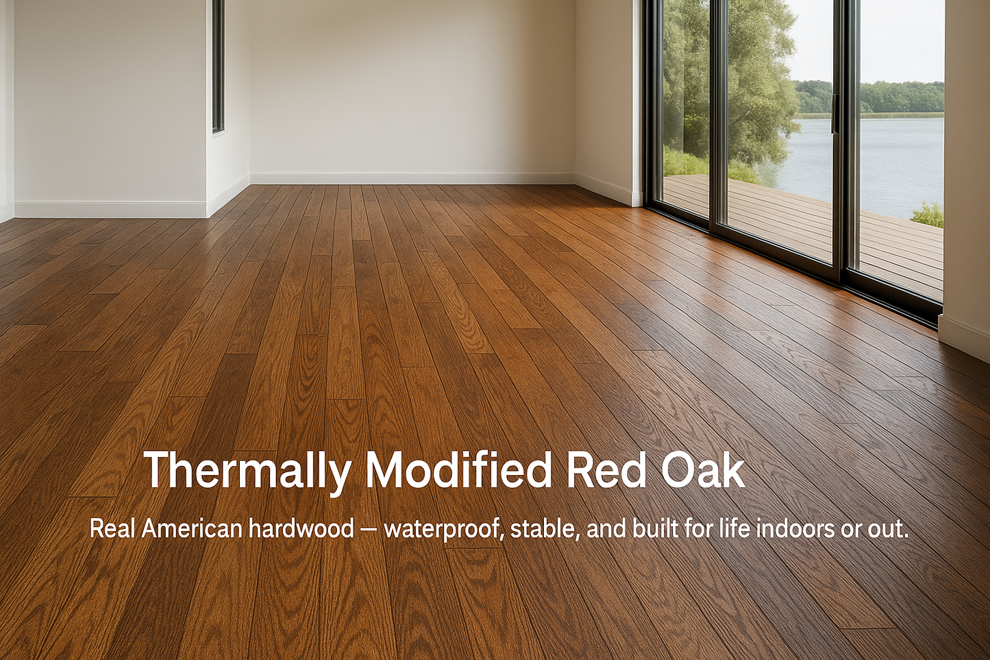 Waterproof Thermally Modified Red Oak Flooring