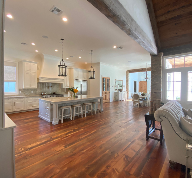 Waterproof Thermally Modified Antique heart pine flooring