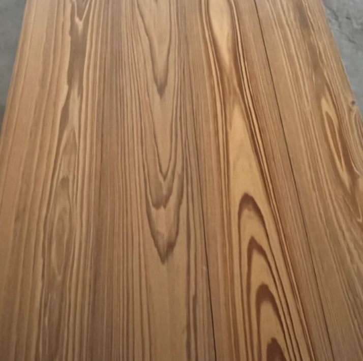 waterproof Thermally modified Cypress board — showing bold grain
