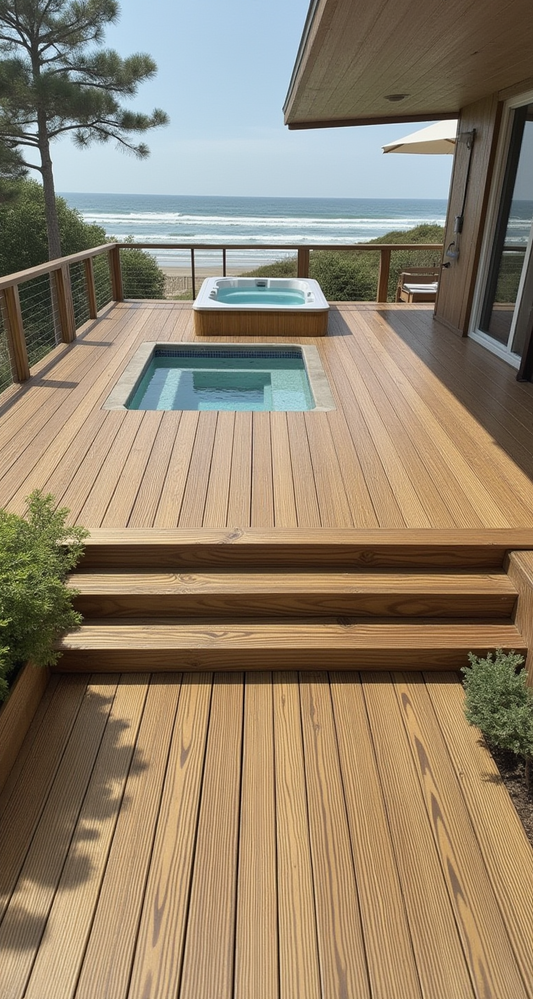 Solid wood decking, 100% waterproof  antique heart pine, antique heart pine, antique  heart pine decking