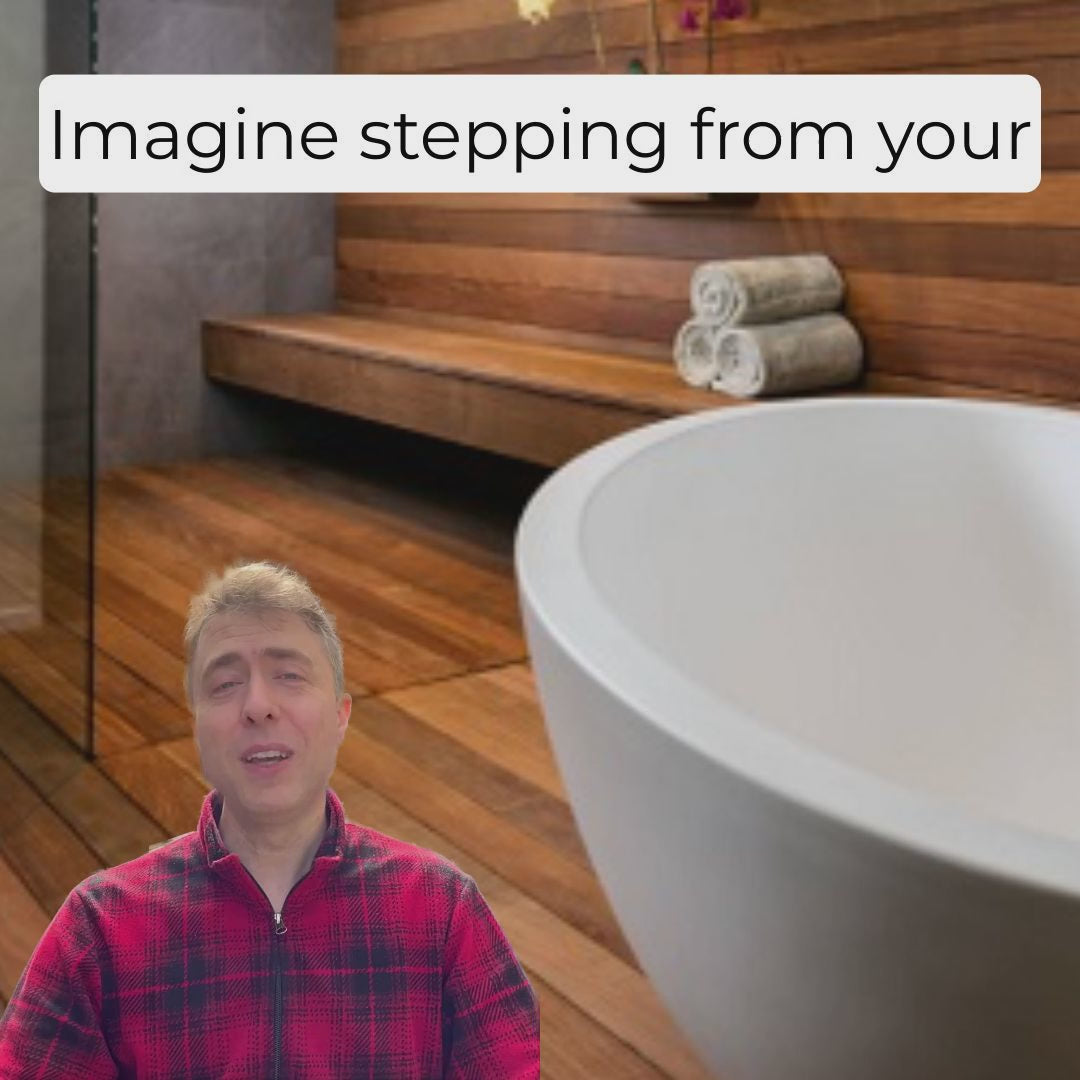 Solid wood that can go in a shower! Thermally modified shower kits do just that! 