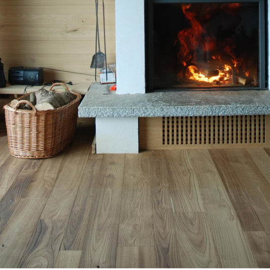 Waterproof Cypress flooring — real solid wood for concrete, basements, bathrooms, and wet areas. 